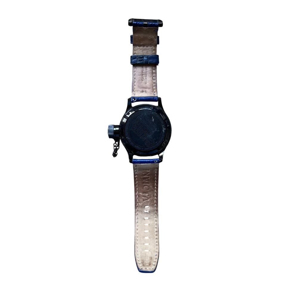Invicta Russian Diver model 4338 Men’s watch w/ adj blue leather strap - Picture 3 of 7